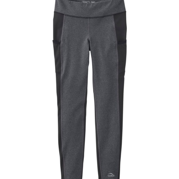 L.L. Bean Women's Boundless Performance Pocket Tights, Mid-Rise | Size L - Picture 2 of 5